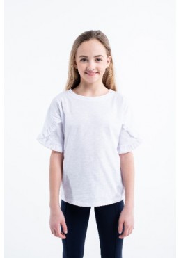 TopHat белая футболка для девочки 20501